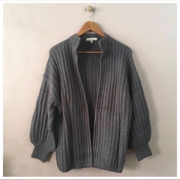 Urban Outfitters Truly Madly Deeply Dark Gray Open-Front Cardigan NIP Size S - Picture 1 of 5